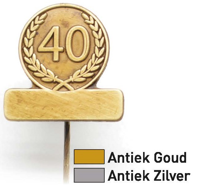 40 Jaar Jubileumspeldje Artnr. 53